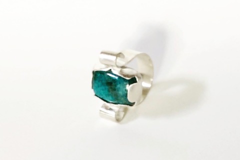 Greek Blue Apatite Ring